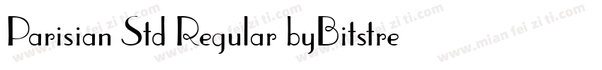 Parisian Std Regular byBitstream字体转换